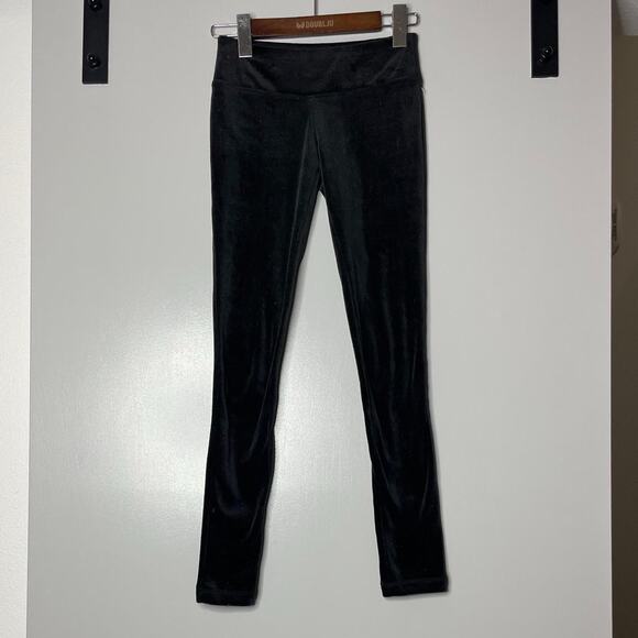 Vintage Velvet Low Waist Leggings with Glitter - Picture 3 of 4